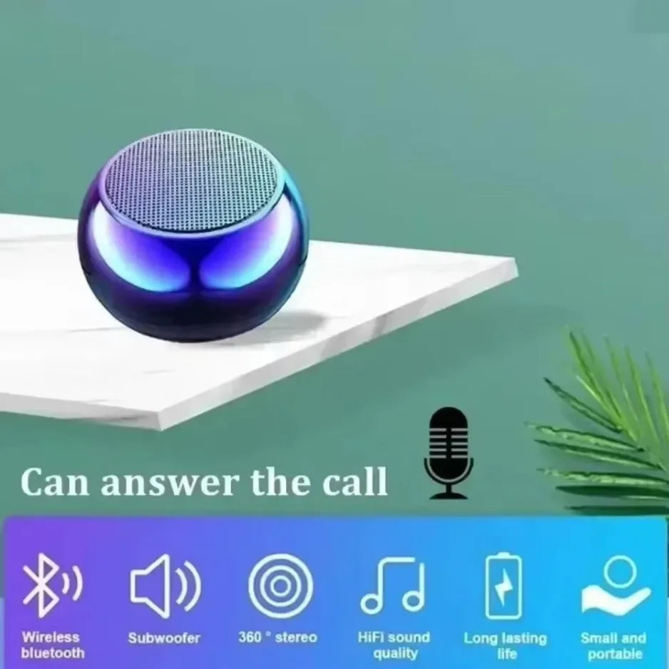 M3 Flash Wireless Bluetooth Speaker Portable Small Steel Gun Metal Heavy Subwoofer Outdoor Mini Bluetooth Small Speaker