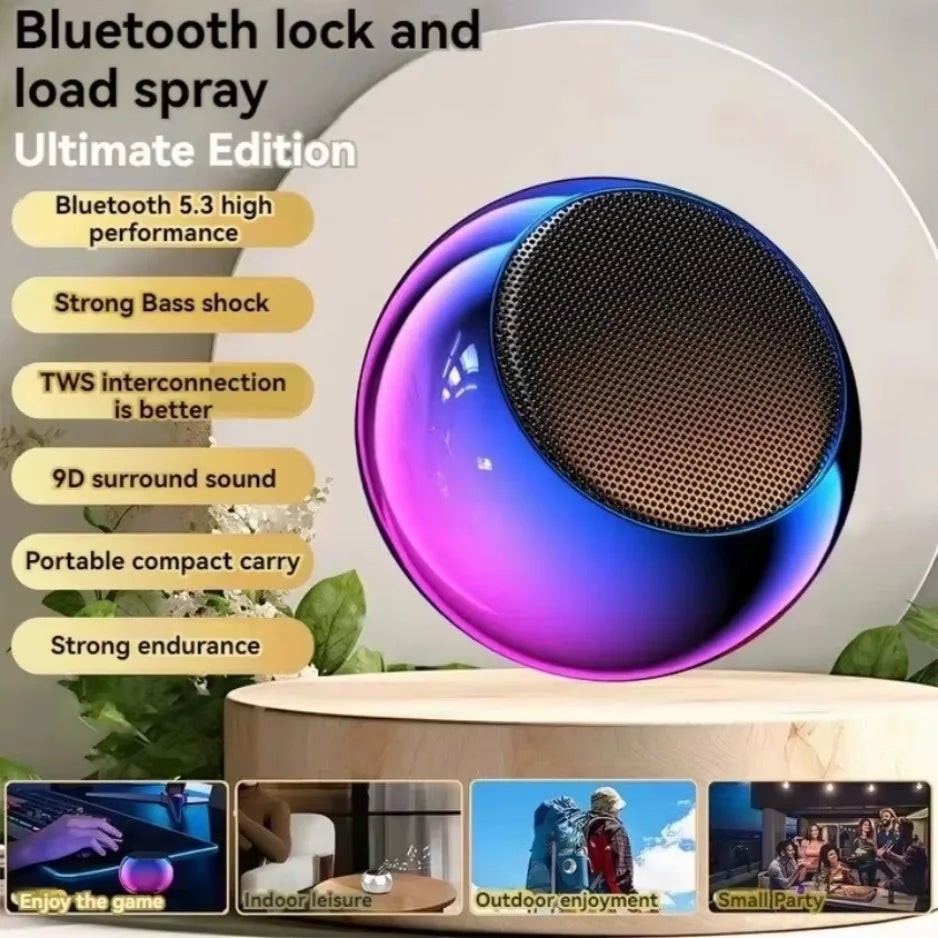M3 Flash Wireless Bluetooth Speaker Portable Small Steel Gun Metal Heavy Subwoofer Outdoor Mini Bluetooth Small Speaker