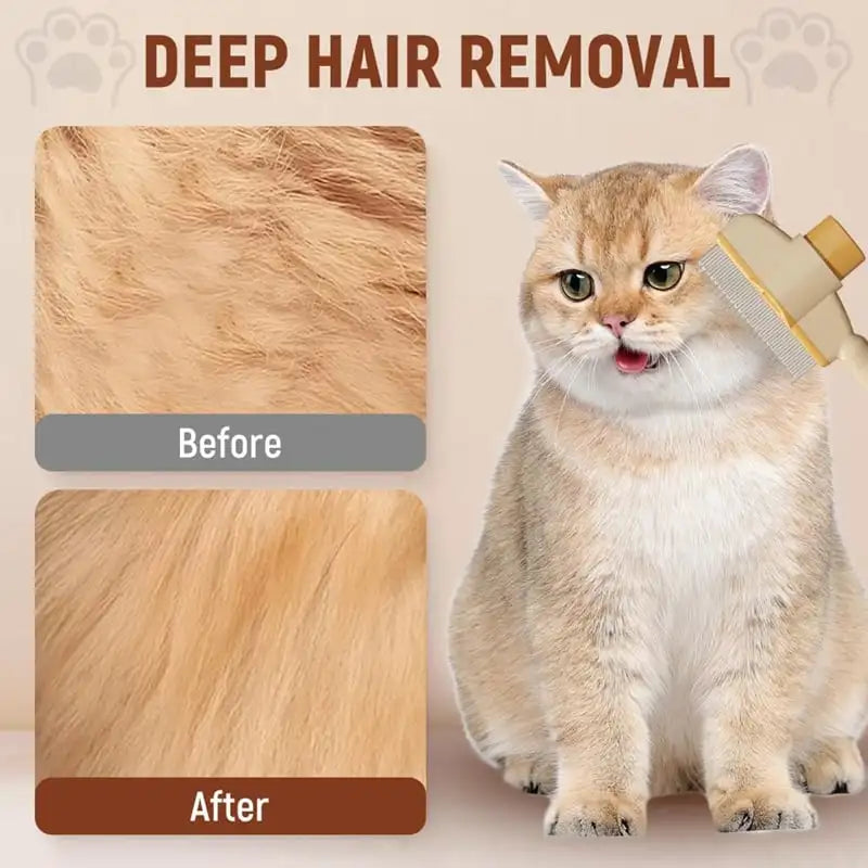 Self-Cleaning Pet Flea Comb Grooming Brush Washable Cat Hair Comb Knot Removal Floating Hair Cleaning Brushes