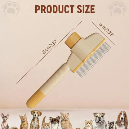 Self-Cleaning Pet Flea Comb Grooming Brush Washable Cat Hair Comb Knot Removal Floating Hair Cleaning Brushes