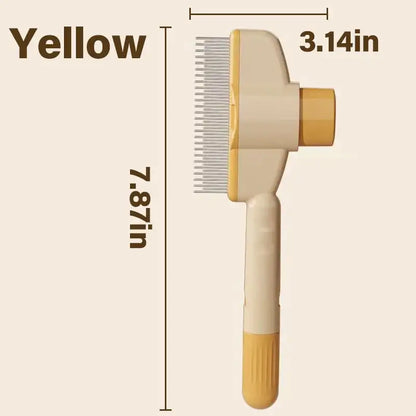 Self-Cleaning Pet Flea Comb Grooming Brush Washable Cat Hair Comb Knot Removal Floating Hair Cleaning Brushes